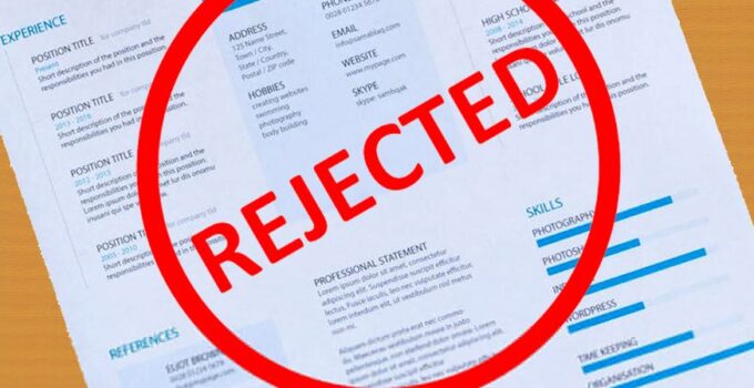 Top CV Mistakes That Get Your Application Rejected and Cost You Jobs Today